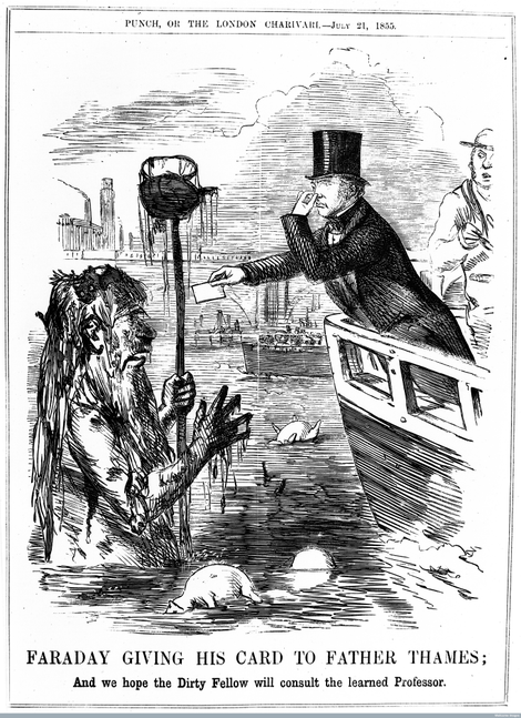 Cartoon that appeared in Punch, 1855. Via the Wellcome Library.